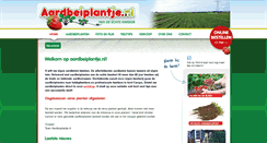 Desktop Screenshot of aardbeiplantje.nl