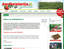 Tablet Screenshot of aardbeiplantje.nl